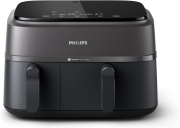 Friteuza Philips Dual Basket seria 3000, NA350/00, 9 l, Negru