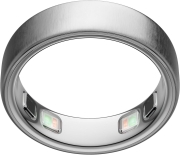 Oura Ring 5 Brushed Silver Smart Ring, Marimea 7, Titan, Bluetooth, Rezistent la Apa