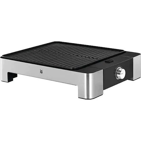 Gratar electric WMF Lono Quadro 415190011, 1250W, argintiu-negru