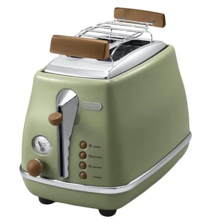 Prajitor de paine De'Longhi Icona Vintage CTOV 2103.GR, Verde