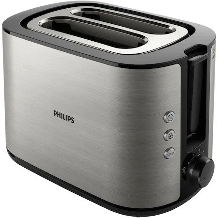 Prajitor de paine Philips Viva Collection HD2650/90, Inox