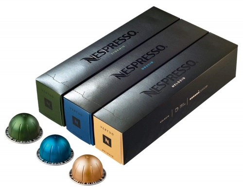 Capsule Nespresso Vertuoline, 3 sortimente, 30 capsule, 375g