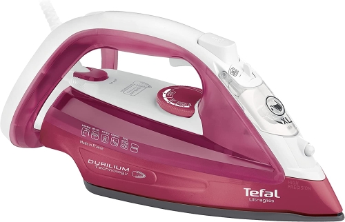 Fier de calcat Tefal Ultragliss FV4920, 2400W, Alb/Rosu