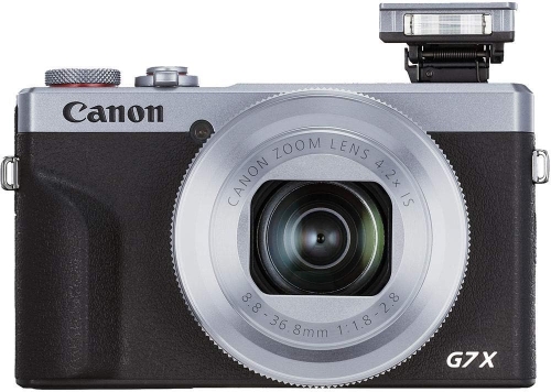 Aparat foto compact Canon PowerShot G7 X Mark III, 20.1MP, 4K, Silver