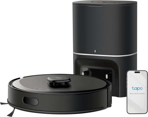 Aspirator robot Tapo RV30 Max Plus, Negru