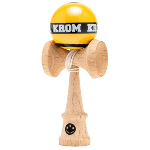 KROM Kendama MIKRO, kendama in miniatura, lemn de fag, 8cm, Galben