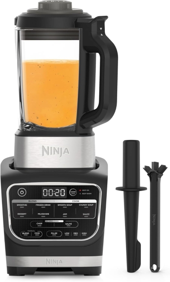 Blender & Soup Maker Ninja HB150, 1000W, 1.7L, 10 programe, Negru