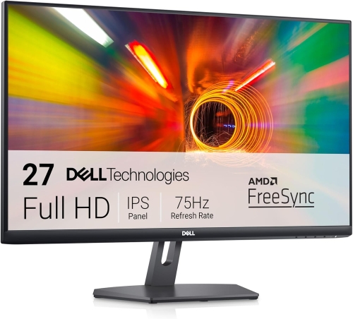 Monitor LED Dell S2721NX, 27", FullHD, 75Hz, IPS, 4ms, AMD FreeSync, Negru