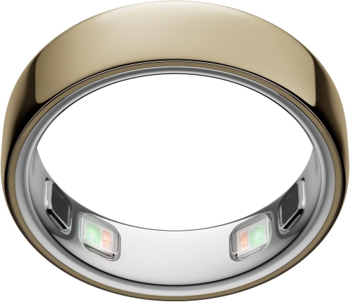 Oura Ring 5 Gold Smart Ring, Marimea 7, Titan, Bluetooth, Rezistent la Apa