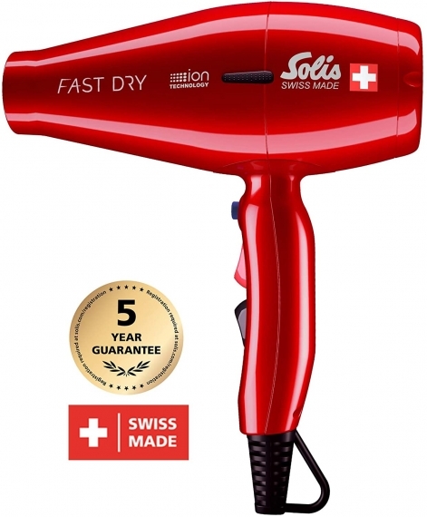 Uscator de par Solis Fast Dry, rosu