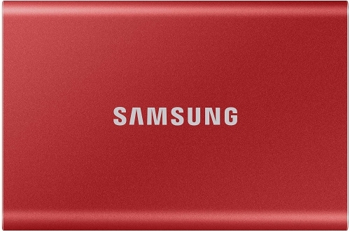 SSD extern Samsung T7 portabil, 500GB, Metallic Red