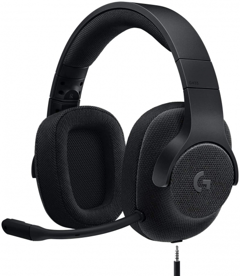 Casti gaming Logitech G433 surround 7.1, Negru