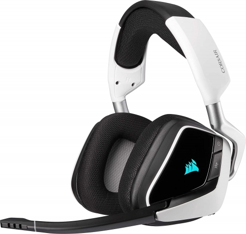 Casti gaming wireless Corsair Void ELITE, Alb