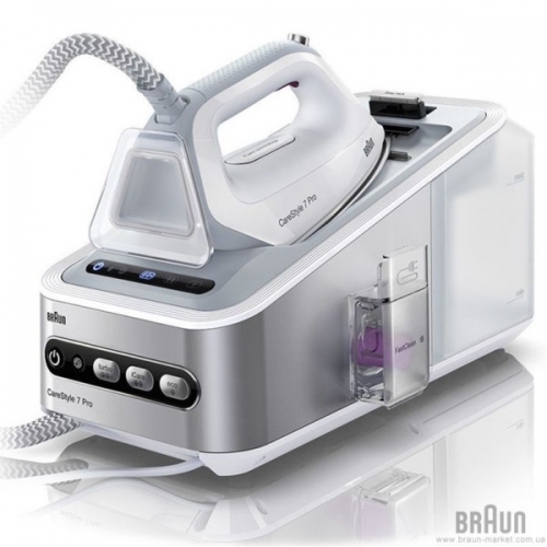 Statie de calcat Braun CareStyle 7, 2400W, 7.5 bar, Alb/Violet