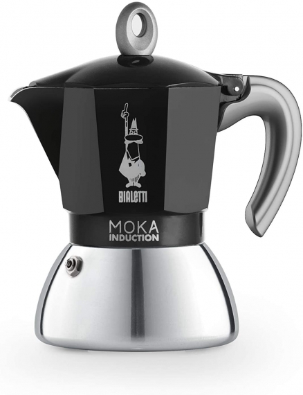 Cafetiera Bialetti New Moka Induction, 4 cesti, 150ml, Negru