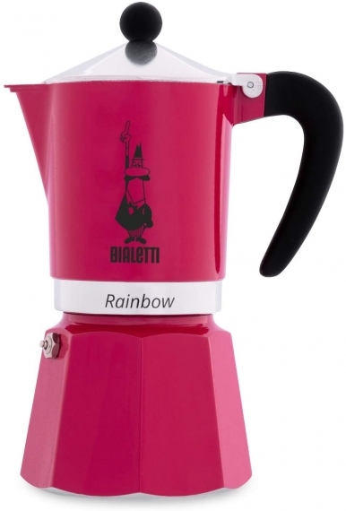 Cafetiera Bialetti Rainbow, 6 cesti, Roz