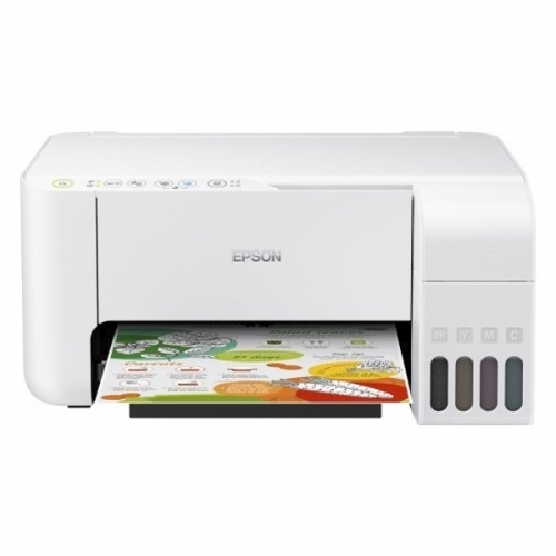 Imprimanta multifunctionala EPSON EcoTank L3156 CISS, Alb