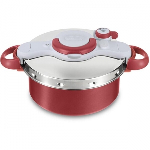 Oala sub presiune Tefal Clipso Minut Duo, 5L , Rosu