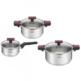 Set oale Tefal Cook & Clip 6 piese, 1.5l / 2.9l / 5l