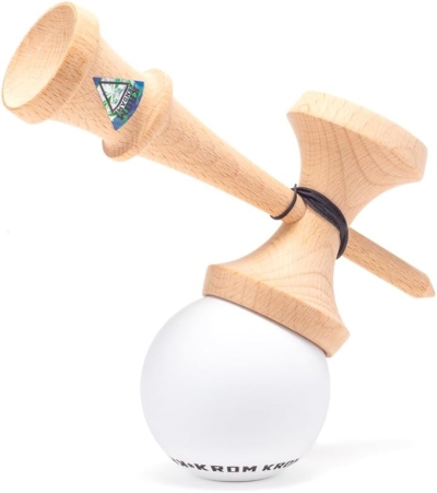 KROM Kendama POP Rubber, originala, Alb