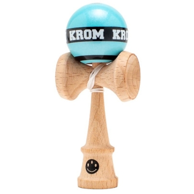 KROM Kendama MIKRO, kendama in miniatura, lemn de fag, 8cm, Albastru deschis
