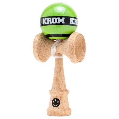 KROM Kendama MIKRO, kendama in miniatura, lemn de fag, 8cm, Verde deschis