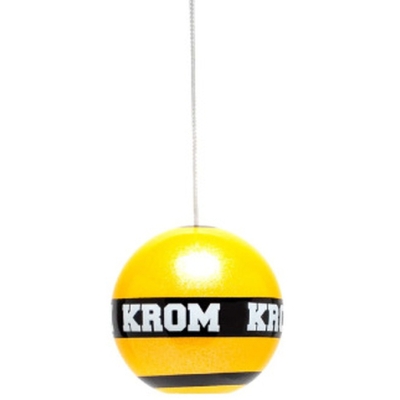 KROM Kendama MIKRO, kendama in miniatura, lemn de fag, 8cm, Galben