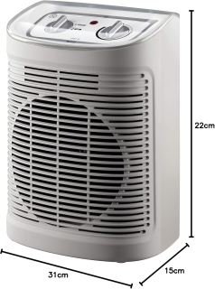 Aeroterma Rowenta Instant Comfort Aqua SO6510, 2400 W, termostat, Alb