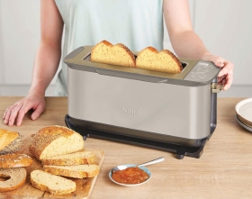 Gratar multifunctional Ninja Foodi 3in1 ST202, 2400W, 7 functii, 3 setari, Stone Gold