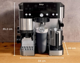 Espressor semi-automat 2in1 Ninja Luxe Cafe Essential ES501EU, 1650W, Inox