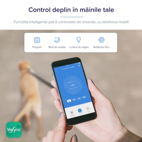 Purificator de Aer Smart Levoit Core 200S Wi-Fi, Filtru 3 in 1 True HEPA, Alb