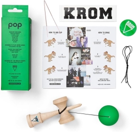 KROM Kendama POP Rubber, originala, Dark Green