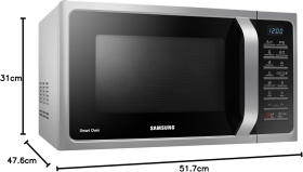 Cuptor Cu Microunde, SAMSUNG MC28H5015CS, 28 Litri, 900 W, Negru-Argintiu