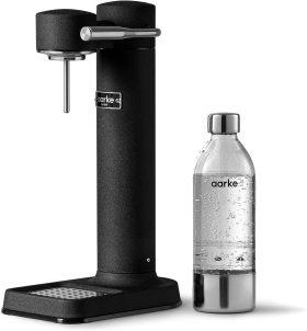Aparat pentru apa carbogazoasa Aarke Carbonator 3, otel inoxidabil, negru mat, 1L