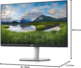 Monitor LED IPS Dell 27", UHD 4K, HDMI, Display Port, FreeSync, HDR, Pivot, S2721QS