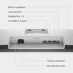 Monitor LED IPS Dell 27", UHD 4K, HDMI, Display Port, FreeSync, HDR, Pivot, S2721QS