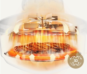 Friteuză Dreame Tasti AirFryer 5-in-1, cu două recipiente 2, 5L + 4, 5L, sticlă borosilicată 6mm, portabilă, 1500W