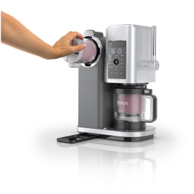 Aparat inghetata la cornet Ninja CREAMi Swirl NC701EU, 13 programe, 2 boluri 480 ml, Gri