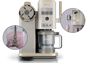 Aparat de inghetata Ninja CREAMi Scoop & Swirl NC701EU, 13 in 1, 2 recipiente 480 ml, multicolor