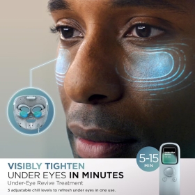 Shark FW312EUPL CryoGlow – masca faciala LED, cu lumina rosie/albastra si infrarosu, telecomanda