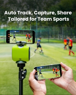 Camera de actiune sportiva inteligenta Chameleon AI XbotGO, Verde