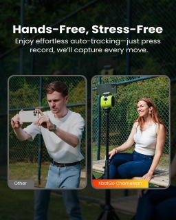 Camera de actiune sportiva inteligenta Chameleon AI XbotGO, Verde