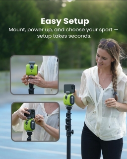 Camera de actiune sportiva inteligenta Chameleon AI XbotGO, Verde