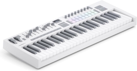 Novation Launchkey 49 White (MK4) – Controler MIDI USB cu 49 de clape semi-grele si integrare DAW, alb