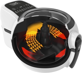 Friteuza cu aer cald Tefal Actifry Genius Snacking FZ761015, 1.2kg, 1350 W, 9 programe, Touchpad, Alb