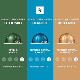 Set capsule de cafea Nespresso Vertuoline, compatibile Vertuo, 3 sortimente, 30 capsule, 375g