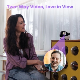 Robot inteligent Enabot EBO Air 2 Plus FamilyBot, cameră 3K, audio bidirecțional, personalizat, 30x15x10cm