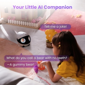 Robot inteligent Enabot EBO Air 2 Plus FamilyBot, cameră 3K, audio bidirecțional, personalizat, 30x15x10cm