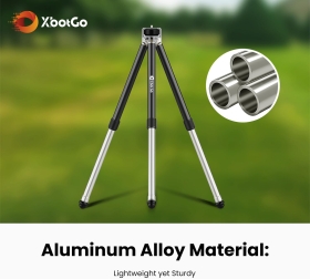 Trepied XbotGo Update T1, înălțime 115 cm, capacitate de încărcare 3 kg, aluminiu ușor, compatibil cu gimbalul XbotGo Chameleon Sport