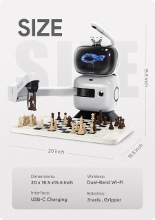 SenseRobot Orion – Robot de Sah cu Brat Mecanic, 25 Niveluri AI, 1200+ Lectii